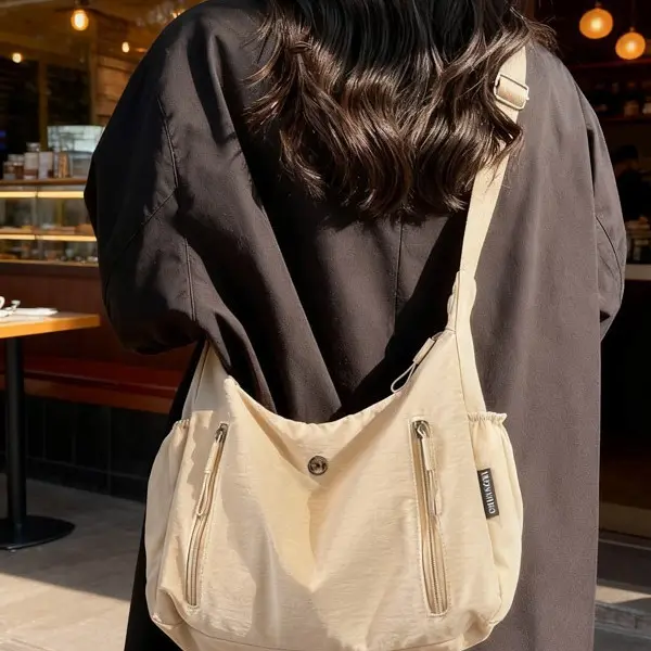Women's Oxford Cloth Solid Convertible Single-Shoulder Bag - Adjustable Crossbody, Fast Backpack Mode, Durable, Less Shoulder Pull, Everyday Casual Bag for Women, Back to School Use, Crossbody Bags For Women