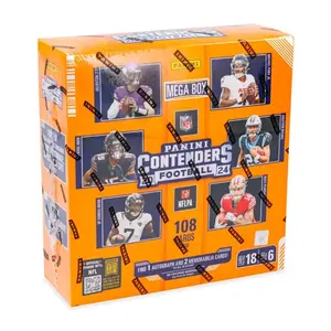 2024 Panini Contenders Mega - Factory Sealed - 108 Cards - 6 Packs, (live Open)
