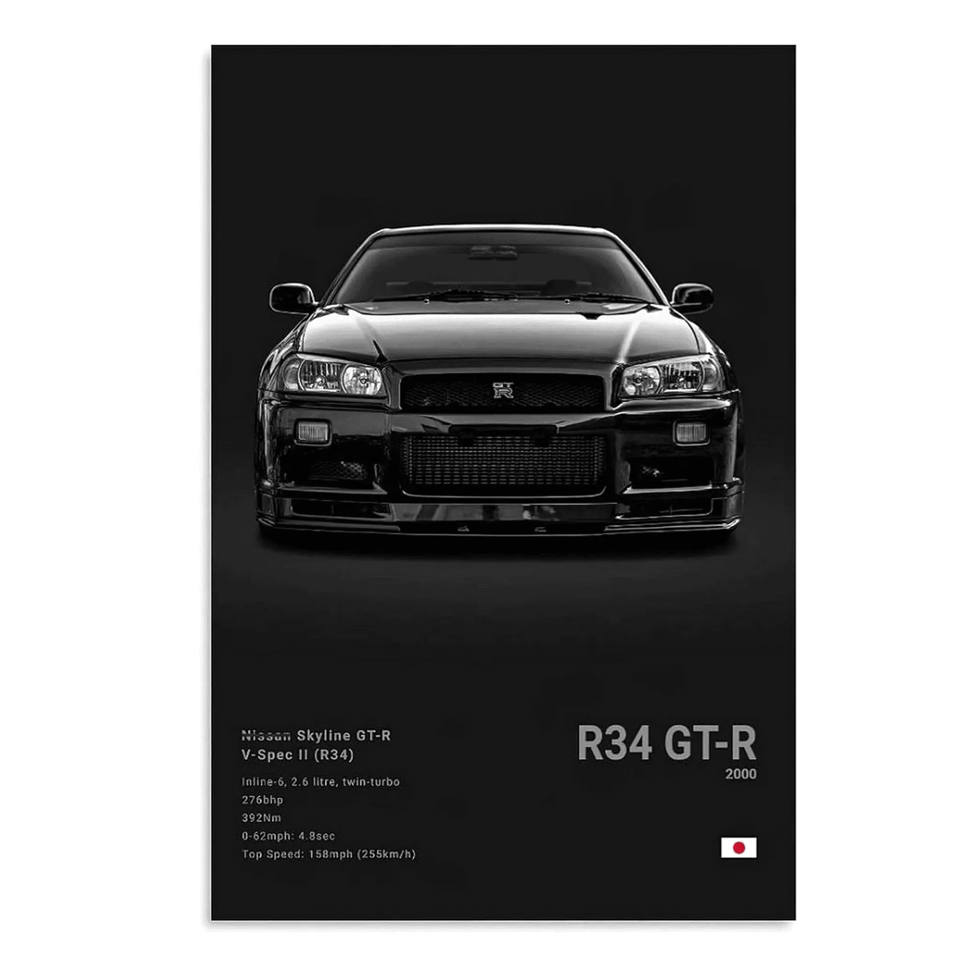 JDM Poster GTR Posters Skyline R32 R33 R34 Posters Japanese Racing Car Wall Art For Men Cave JDM Canvas Wall Decor Unframe poster skyline r34 Print Gift Painting Ornaments Room