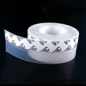 Window Sealing Strip, Self Adhesive Weather Stripping 35mm Width, Silicone Door Bottom Seal Strip Tape for Gaps of House Glass Shower Window 5M/16ft