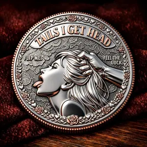 [Sale up to 50%] [Free Ship] Couples Decision Coin Funny Flip Coin for Date Night Playful Adult Gift for Lovers