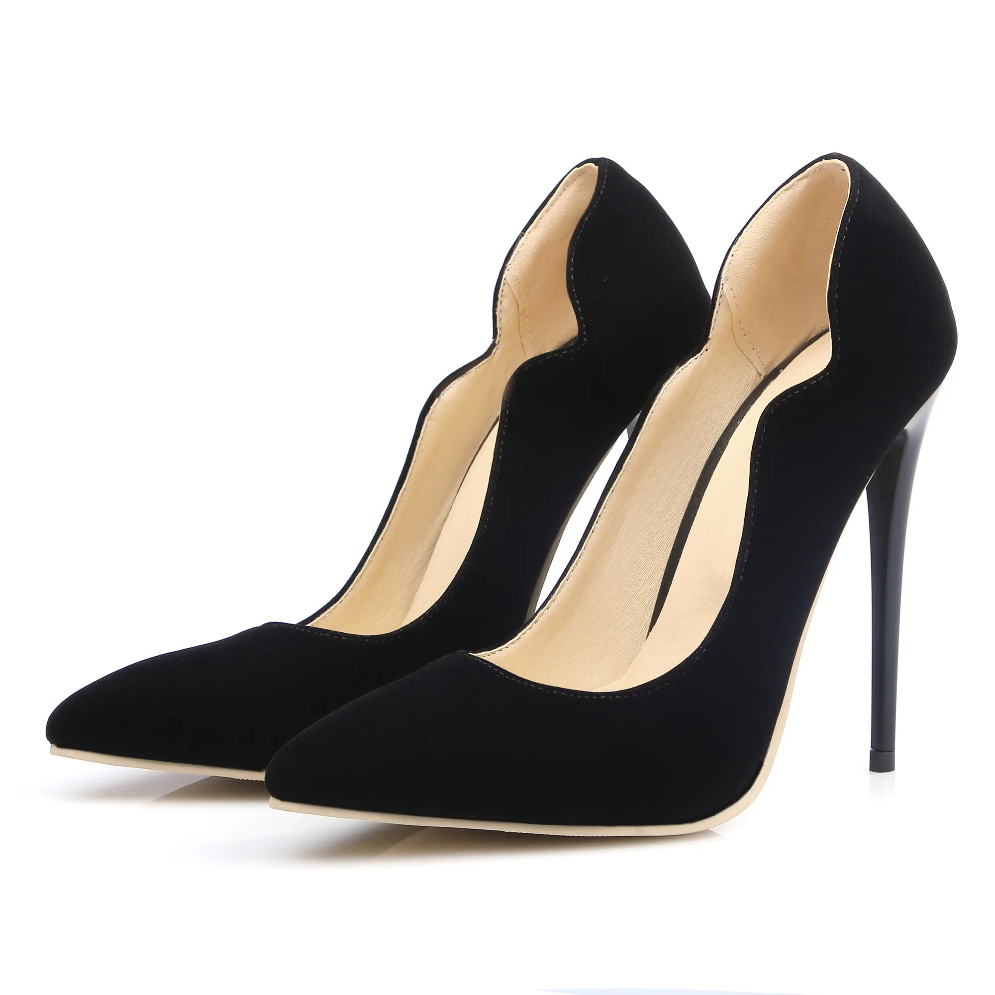 Classy Stiletto Sandals for Women, 10cm Pointed Toe, Matte Finish, Non-Slip Sole for All-Day Comfort, Elegant Fashion Footwear for Work & Weddings (Sizes 42-46), High Heels, Stylish, Heeled, Shoe, Slip On, Modest, Plain, Pu Leather, Breathable, All Season