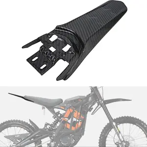 Rear Fender for Surron Light Bee Imitation Carbon Fiber Lengthened Mudguard Mud Guard for Dirt Bike Sur Ron Light Bee X S Motorcycle Parts