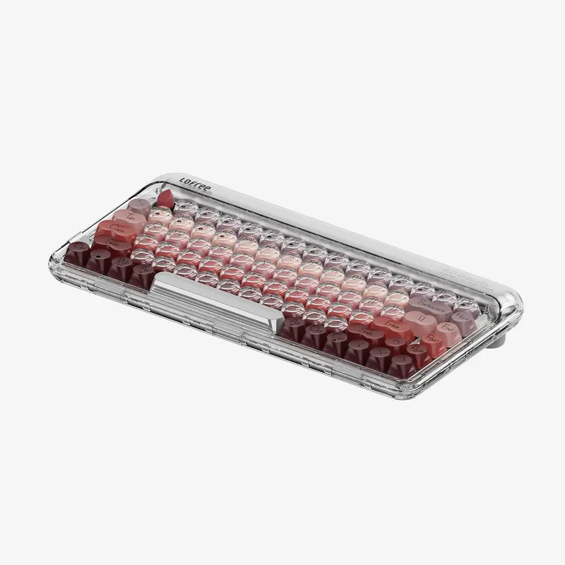 Lofree Lipstick Keys Wireless Mechanical Keyboard - Gasket Mount, Hot Swappable Switches, PBT Keycaps, Bluetooth 5.3, 7 Distinct Lighting Effects, 1000Hz Polling Rate, Multi OS, USB-C Charging, Office Use