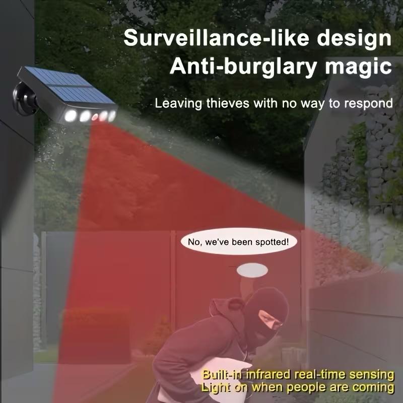 Wall Lights for Home Use, Designed for Outdoor Safety with an IP65 Rating, Featuring Sensing And Automatic Operation, Resembling a Camera, Offering Warm White And Dual Color Options, Ideal for Illuminating Yards, Terraces, Patios