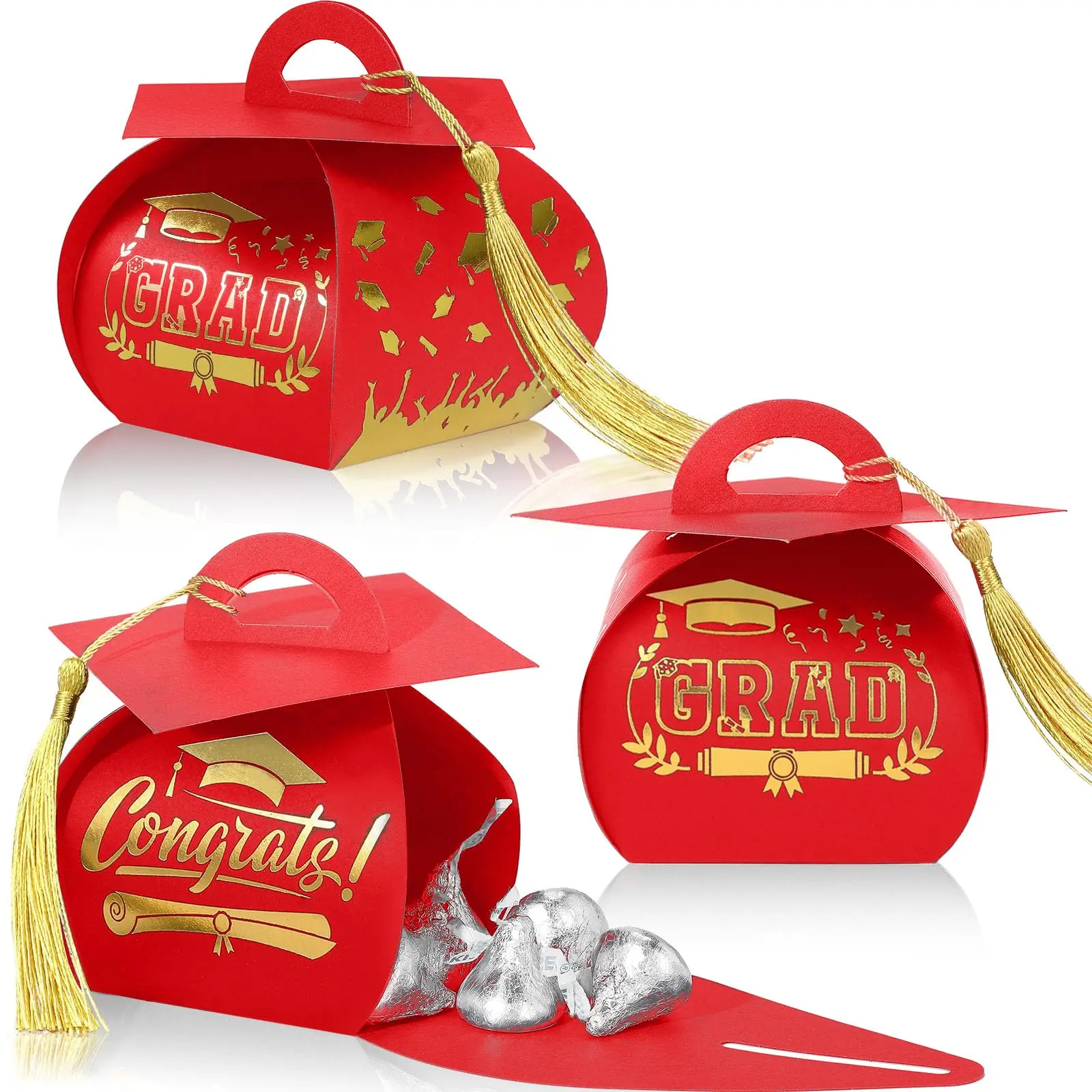 Red+Gold+Gold Tassel