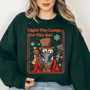 [Sale up to 30%] + [FREE SHIP] The Muppets Christmas Carol Gonzo Rizzo Sweatshirt, Light The Lamp Not The Rat T-Shirt, Very Merry Xmas Party Shirt, Family Trip