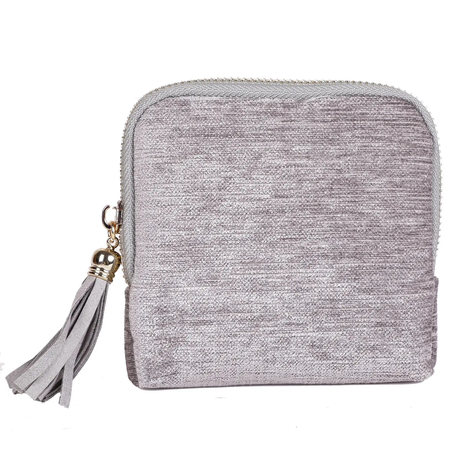 Gray Simple Portable Jewelry Bag