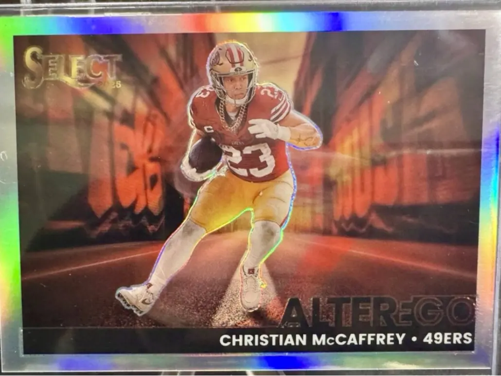 (1) Christian McCaffrey SSP Alter Ego Raw Sports Trading Card Single
