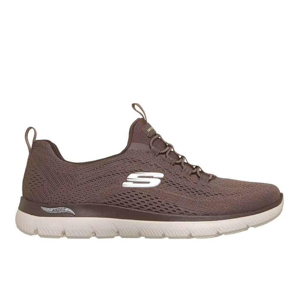 Skechers Womens Arch Fit Summits Natural Ease Slip On Sneakers Shoes Casual - Brown