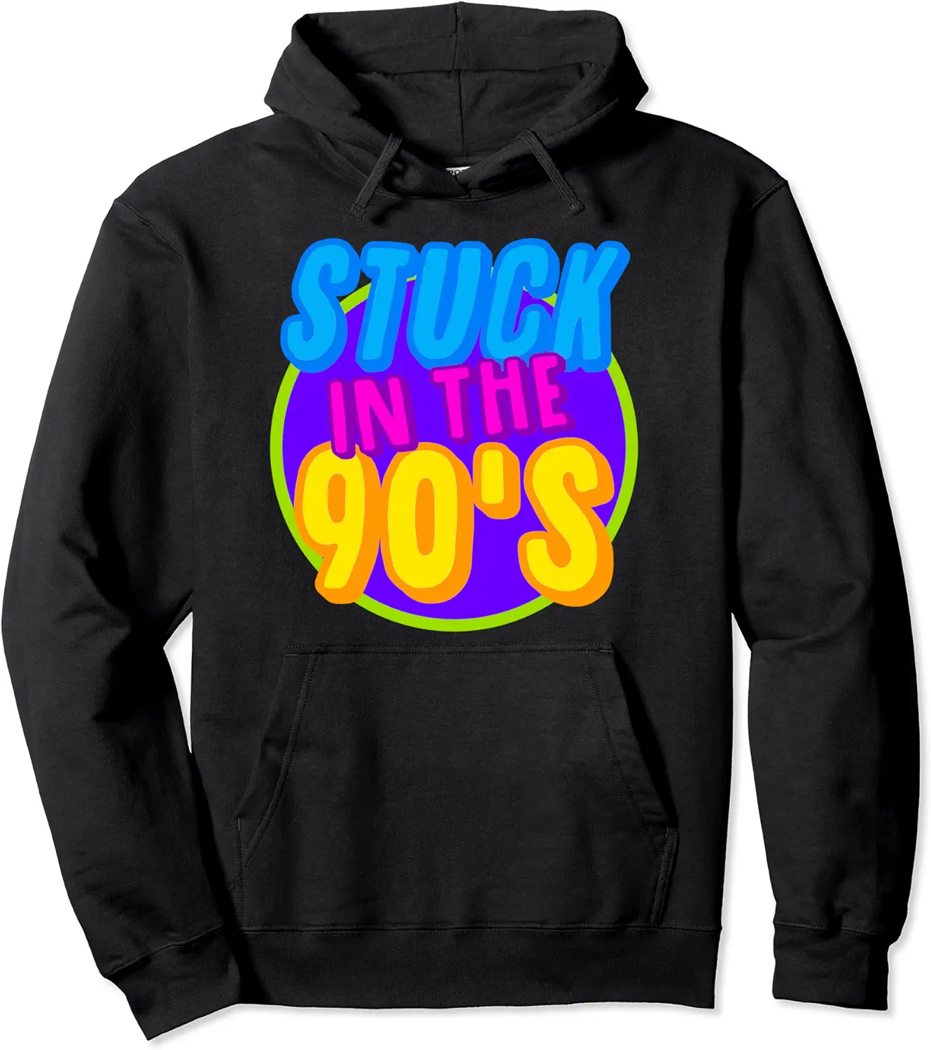 Stuck in the 90's vintage retro vibe Pullover Hoodie - Gabriellef Shop 43B0BRPBR83G