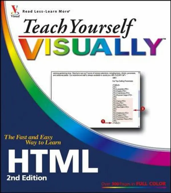 USED Book - Teach Yourself VISUALLY HTML by Sherry Willard Kinkoph (Paperback) - english