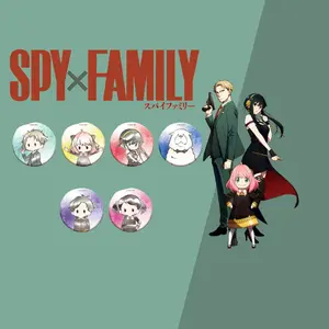 SPY×FAMILY Retro Chic Glitter Can Badge Blind Box