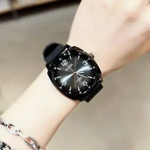 [Valentine's Day Gift] Fashion Watch CasualStylish Open Dial Watch Silicone Strap, Unisex Waterproof Watch, Perfect for All Occasions