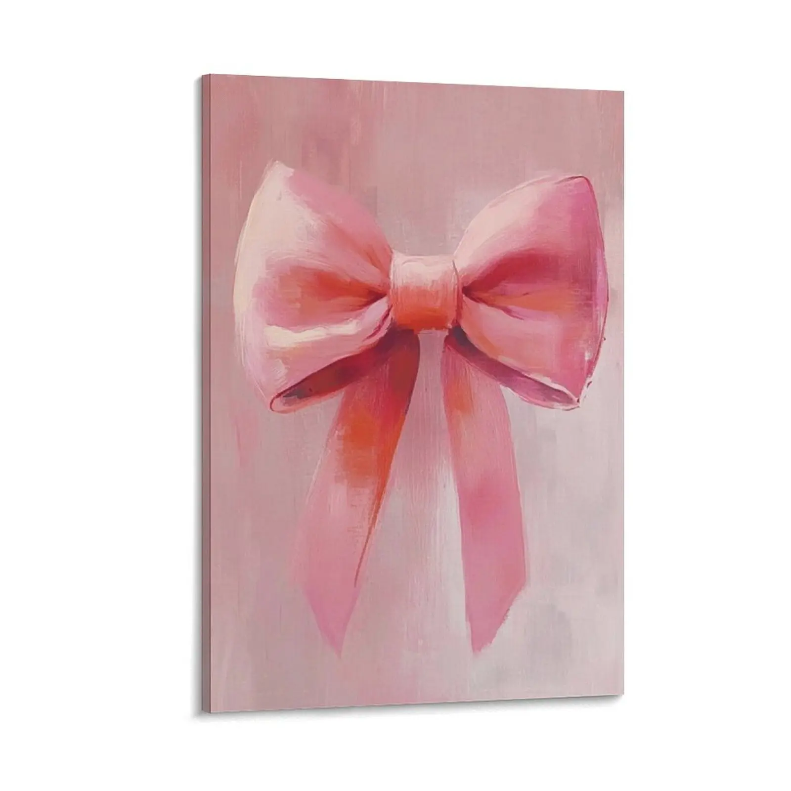 Balletcore Wall Art Pink Preppy Girly Poster Print Bow Wall Art Poster Canvas Wall Art For Bedroom Decor Bar Office Room Decor Gift