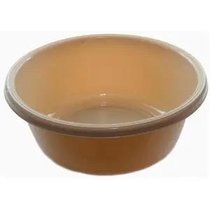 YBM Home  Round Plastic Wash Basin - Beige