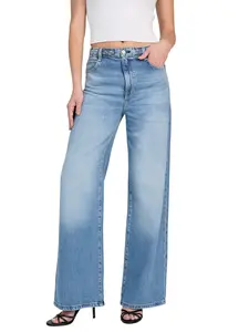 GUESS Female Eco Featherweight Braided Wide-Leg Jeans
