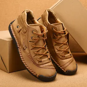 Men's Leather Casual Shoes Ankle Chukka Boots Driving Loafers Walking Shoes