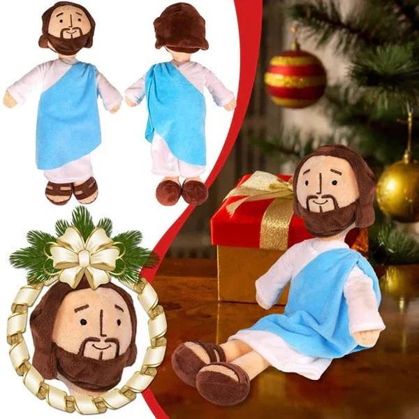Jesus plush toy, 11.8 inch, Soft and cuddly stuffed toy for kids and adults, lovely plush gift, religious thanksgiving christmas christian baptism gifts, christmas decorations, my first addiction toys, stuffed toys for adults, thanksgiving christmas gift