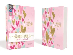NIV, Heart of Gold Holy Bible, Hardcover, Red Letter, Comfort Print by Zondervan [Hardback Book]