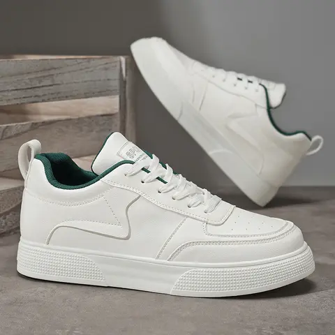 Men's Business Casual Sneakers | Waterproof PU Leather & Non-Slip PVC Sole | Perfect for Office Meetings & Daily Commutes | Lightweight Professional Walking Shoes