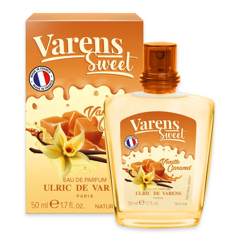 Ulric de Varens Sweet VANILLE CARAMEL Eau De Parfum for Women 1.7 Fl Oz - Notes of Vanilla, Coconut, Brown Sugar, Toffee