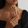 Pancert Gold-Tone 12-Piece Ring Set for Women: Versatile Mix & Match Styles with Zircon & Stripped Design - Chic Everyday Jewelry