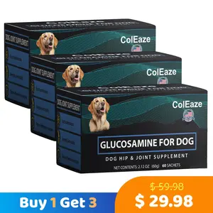 【Buy 1 Get 3】Hip & Joint Powder Joint Supplement with Glucosamine for Dogs, Support Joint and Mobility, All Breeds & Ages