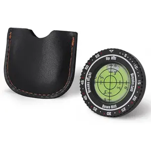 High-Precision Golf Green Reader - Portable Golf Putting Green Reading Aid Bubble Golf Training Tool Golf Accessories Gifts for Men Women, Black