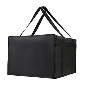 Insulated Delivery Bag Reusable Hot Cold Food Storage Carrying Case Heavy Duty for Camping Personal Commercial Catering Takeaway