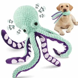 Large Squeaky Plush Dog Toys - Soft Fabric Chew Toys for Small/Medium/Large Dogs, Training Reward & Companion Gift