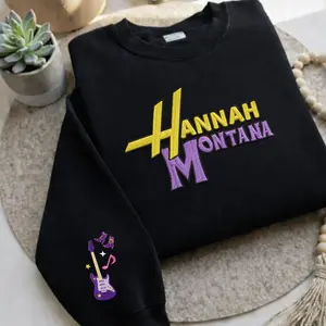 Hannah Embroidered Sweatshirt, Channel Pop Star T-Shirt, Hannah 20th Anniversary Merch
