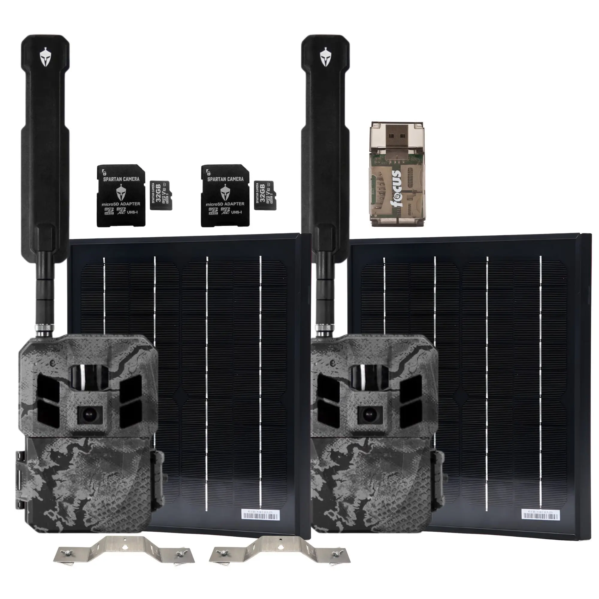 Spartan GoLive3 4G/LTE Multi-Carrier Trail Camera (Areus Camo) with Accs. Bundle