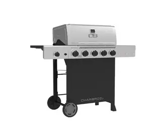 Charbroil Performance Series Black and Silver 5 -Burner Liquid Propane Gas Grill 1 -Side Burner