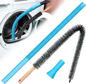 30" Dryer Vent & Lint Cleaner Kit | Vacuum Hose Attachment with Long Reach Brushes