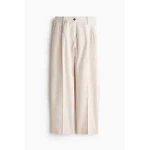 H&M Tapered linen-blend trousers