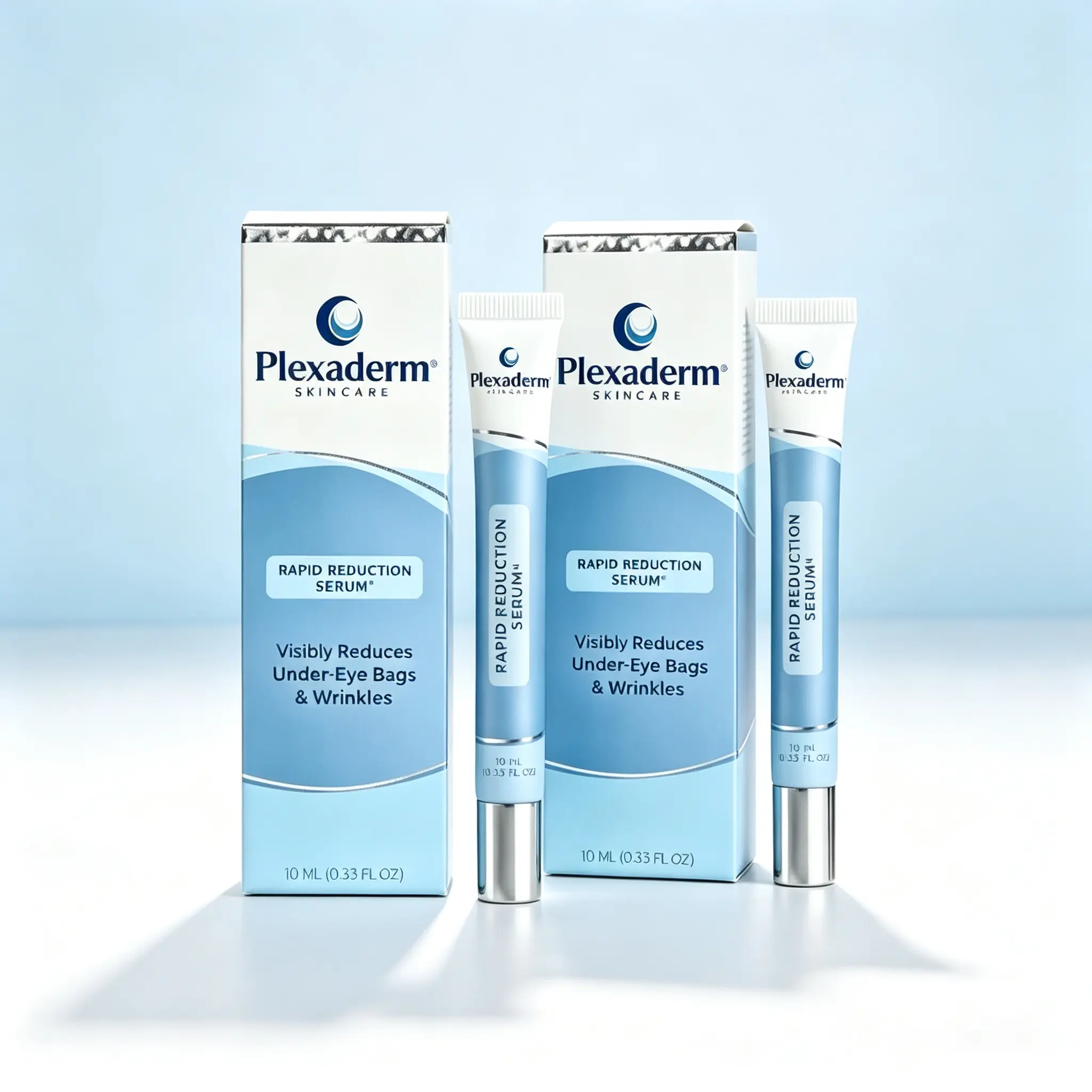 Plexaderm Quick Effect Anti-Aging Eye Serum (10ml) - Smooths Wrinkles, Tightens Loose Skin for Daily Eye Care