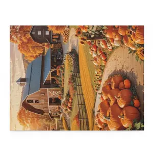 Pumpkins, Pumpkins, Pumpkins Fall Themed Chipboard Puzzle