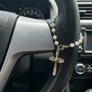 Steering Wheel Bead Hanging Accessory, Car Beaded Ornament, Unique Trendy Gift, Automotive Decoration, Car Accessories