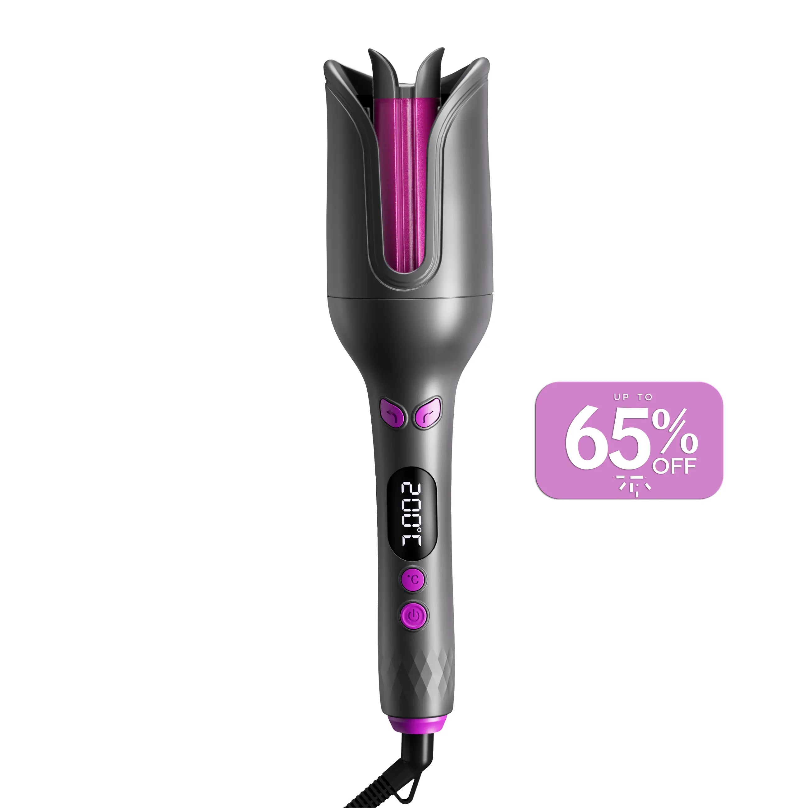 Automatic hair curling Iron,32mm comfort stick lazy curling tool,electric rotary large curling without damaging hair curler,100 Million Ionic care curl wand,4 temperature modes,women hair styling tool for home Multifunctional Styler