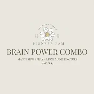 BRAIN POWER COMBO: Lions Mane Tincture + Magnesium Spray