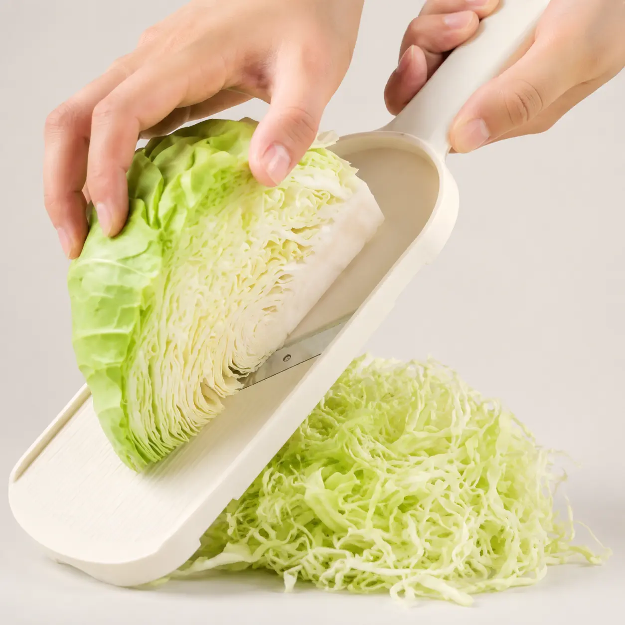 Japanese Style Cabbage Slicer, Multifunctional Vegetable Slicer, Salad & Fruit Vegetable Slicer, Cabbage Cutting Shredder, Durable Vegetable Chopper, Cabbage Cutting Shredder, Kitchen Utensils & Gadgets【Beige】