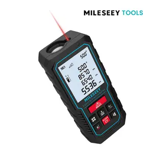 Mileseey S5H 400ft Laser Measure Tool, Digital Laser Tape Measure with Upgraded Electronic Angle Sensor, ±2mm Accuracy, Area, Volume & Pythagoras Measurement,,Outdoor Use Laser Tape,ConstructionTools