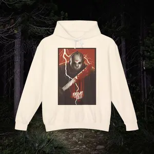 Friday The 13TH Hoodie - Men's Relaxed Fit Cotton Spooky Sweater - Casual, Underwear, Tops