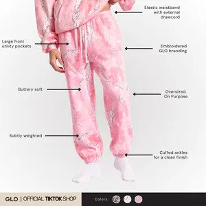 GLO Kingdom Essential Joggers | Christian Streetwear Joggers, Oversized Fit Sweatpants, Heavyweight 360GSM Cotton Fleece,Unisex Outfit