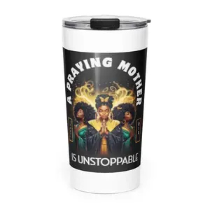 A Praying Mother Tapered stainless steel tumbler