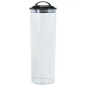 212 MAIN Modern Acrylic Pasta Canister - 9-Cup Plastic Canister Jar, Airtight Seal Lid, Kitchen Food Storage Organiser for Utensils