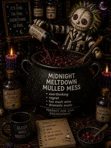 Midnight mess magnet 2in