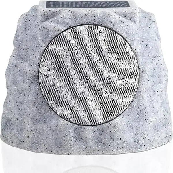 uuffoo C 2-Piece Wireless Outdoor Rock Bluetooth Subwoofer Speakers (7.2"/8") – Weatherproof Resin Audio System, High-Wattage Stereo Set with Cables & Receiver, Versatile Multi-Purpose Tower Speakers for Pool, Backyard & Beyond.
