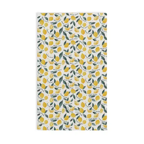 Subtle Lemon Hand Towel, Funny Political Home Decor, Lemon Kitchen or Bath Towel, Sarcastic Tea Towel, Liberal Gag Gift